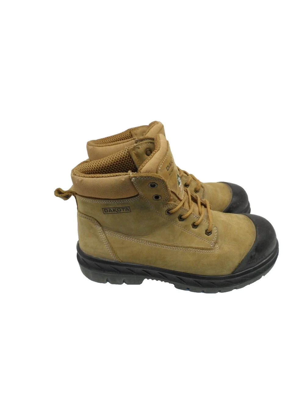 Dakota Men's 6'' 6518 Steel Toe Steel Plate Safety Work Boots Tan Size 12M